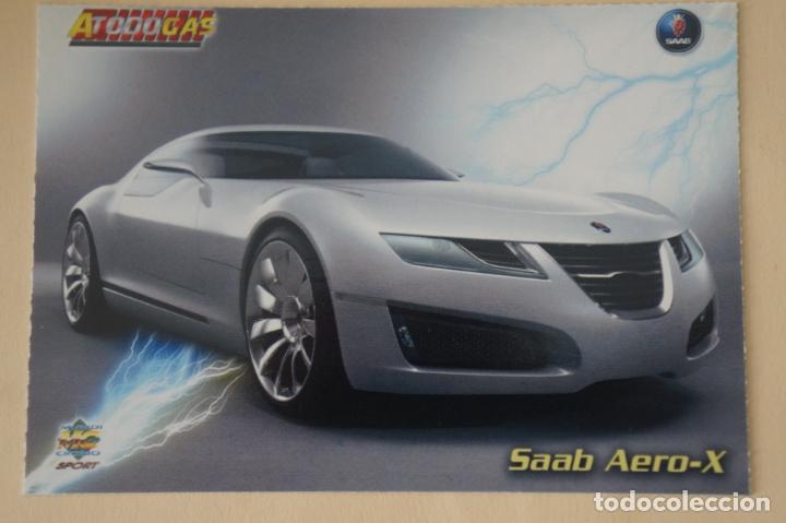 Coleccionismo Cromos antiguos: TRADING CARD CROMO DE COCHES SAAB N&ordm; 172 A&Ntilde;O 2012 DEL ALBUM A TODO GAS DE MUNDICROMO