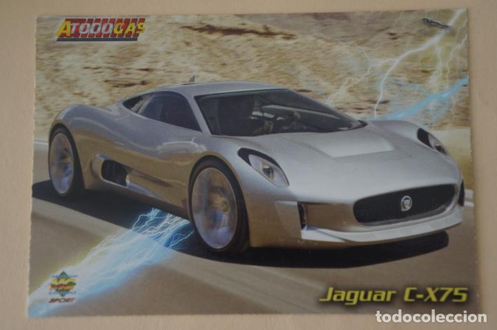 Coleccionismo Cromos antiguos: TRADING CARD CROMO DE COCHES JAGUAR N&ordm; 92 A&Ntilde;O 2012 DEL ALBUM A TODO GAS DE MUNDICROMO