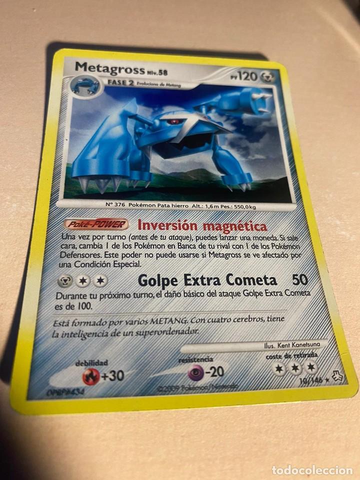 Colecionismo Cromos antigos: Carta Metagross Brillante Pokemon