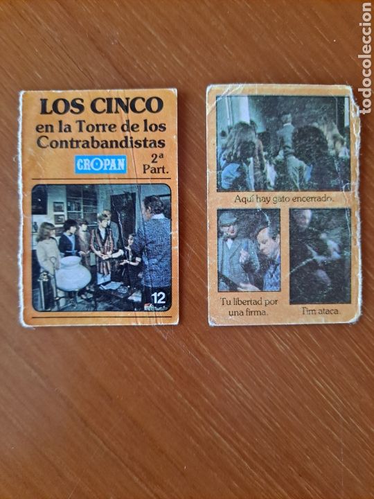 Coleccionismo Cromos antiguos: Cromo Los cinco en la Torre de los Contrabandistas 2 parte. Cropan (recortado en 2 partes)