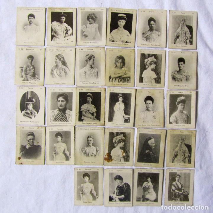Collectionnisme Cartes &agrave; collectionner anciennes: 28 cromos fototipias princesas, reinas, ...