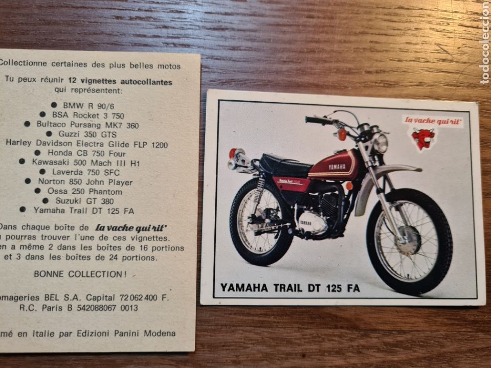Coleccionismo cromos antiguos: LA VACA QUE RIE. MOTOS. YAMAHA TRAIL DT 125 FA