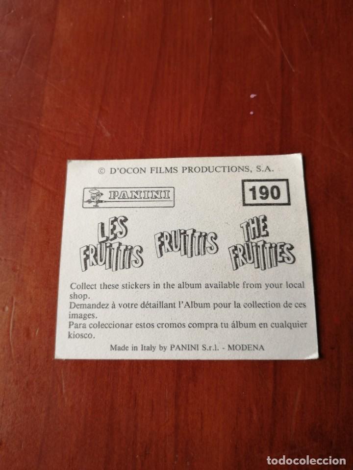 Coleccionismo cromos antiguos: cromo LOS FRUITTIS n&ordm; 190 - Foto 2