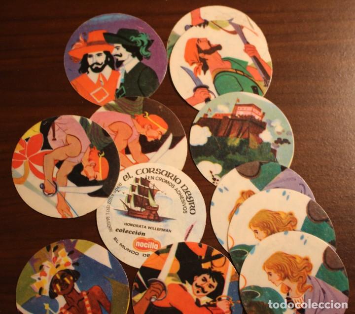Coleccionismo cromos antiguos: Cromos adhesivos de Nocilla. El corsario negro. Venta por unidad.