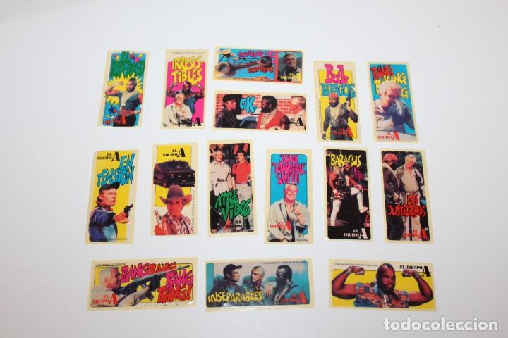 Coleccionismo Cromos antiguos: 15 PEGATINA CROMO CHICLES EL EQUIPO A - A&Ntilde;O 1984