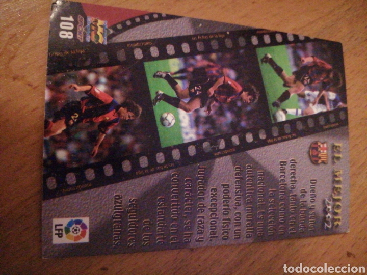 Coleccionismo cromos antiguos: Cromo Puyol. El mejor 2002 - Foto 2