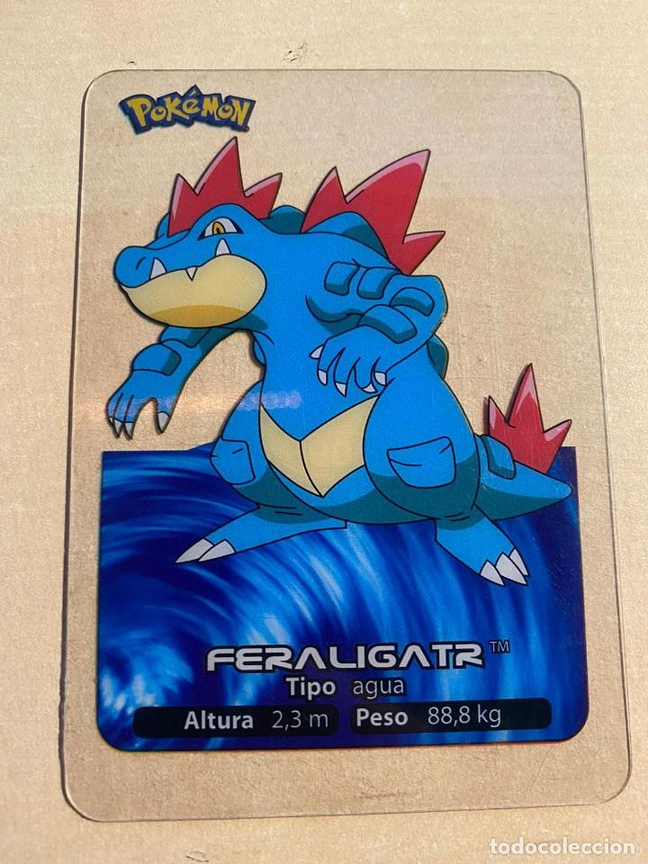 Colecionismo Cromos antigos: CROMO LAMINCARD POK&Eacute;MON N&ordm; 09 LAMINCARDS EDIBAS: FERALIGATR