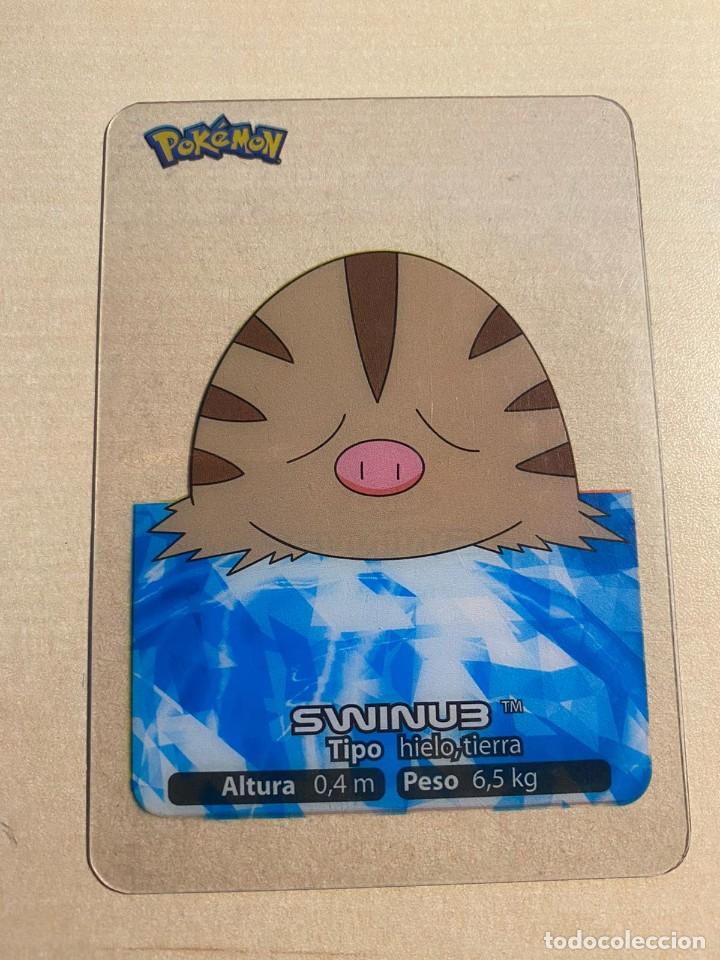 Collezionismo Figurine antiche: CROMO LAMINCARD POK&Eacute;MON N&ordm; 65 LAMINCARDS EDIBAS: SWINUB