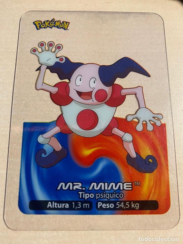 Collectable Antique Stickers: CROMO LAMINCARD POK&Eacute;MON N&ordm; 122 LAMINCARDS EDIBAS: MR.MIME
