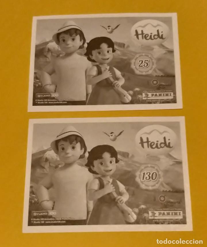 Coleccionismo cromos antiguos: Lote de 2 cromos de Heidi de panini - Foto 2