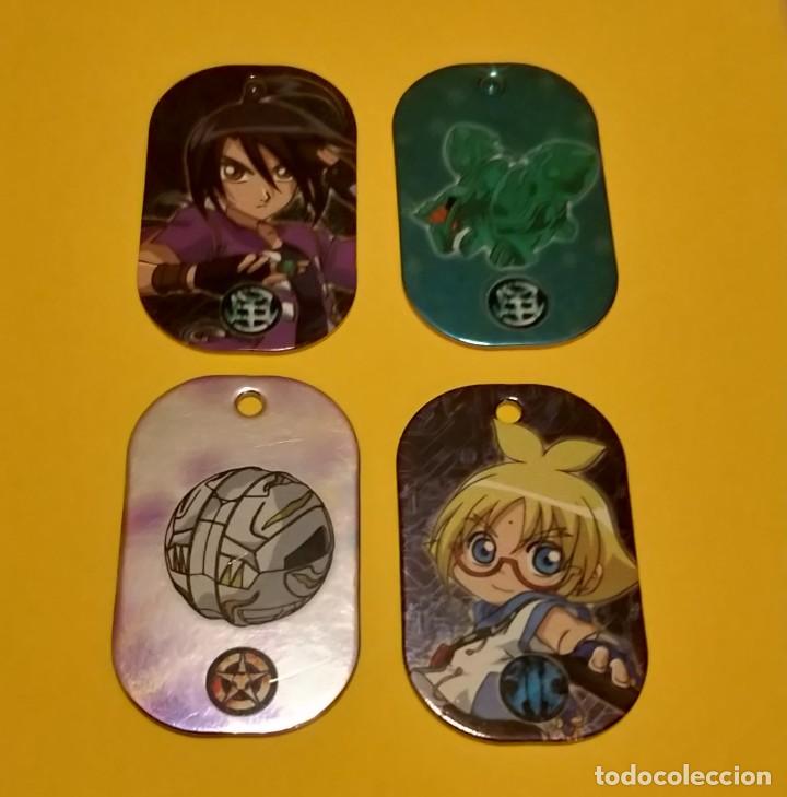 Coleccionismo cromos antiguos: Lote de 4 tags Bakugan - Foto 1