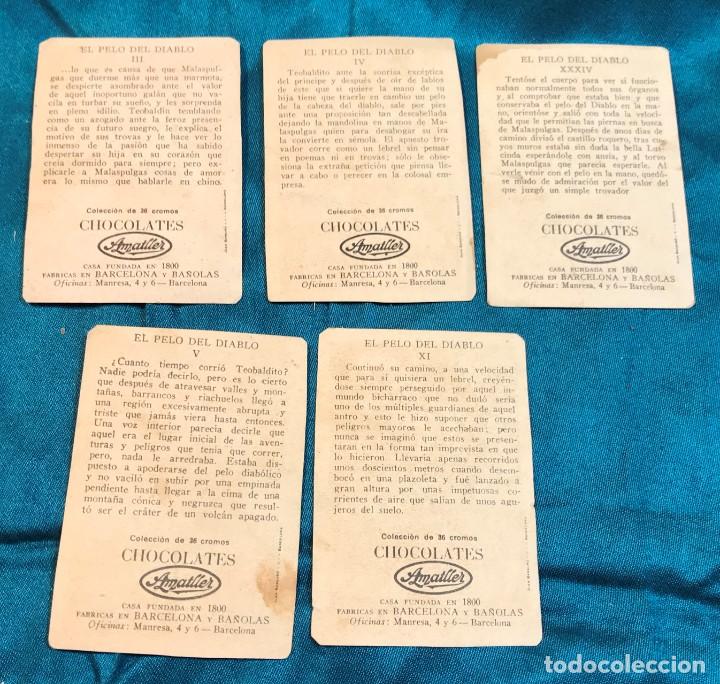Coleccionismo cromos antiguos: cromos Amatller El pelo del diablo - Foto 2