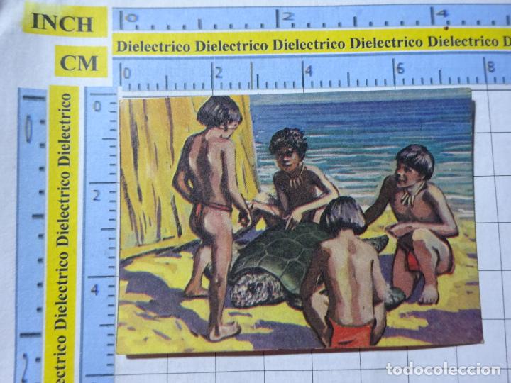 Collectable Antique Stickers: CROMO CROMITO CHUCHER&Iacute;AS. &Aacute;LBUM BIMBO EL LIBRO DE LAS ADIVINANZAS 2. 32 PUEBLOS PRIMITIVOS