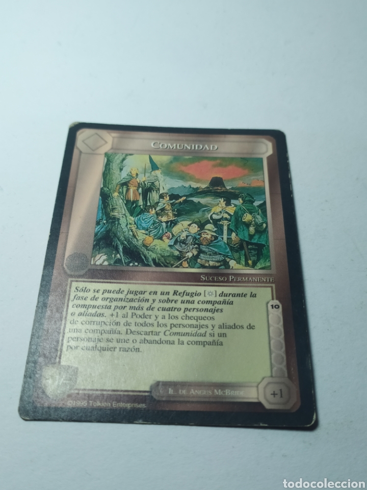 Colecionismo Cromos antigos: Carta/card El se&ntilde;or de los anillos SATM. Borde negro. 1995 .Comunidad.