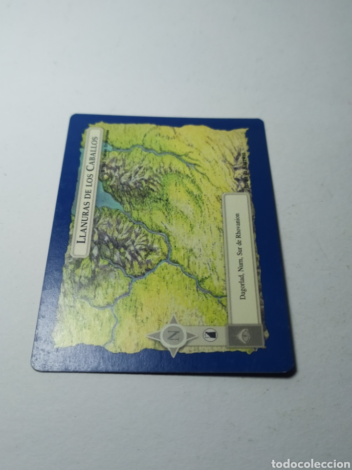 Sammeln alte Sammelbilder: Carta/card El se&ntilde;or de los anillos SATM. Borde azul. 1995 .Llanuras de los caballos.