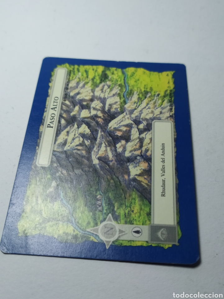 Sammeln alte Sammelbilder: Carta/card El se&ntilde;or de los anillos SATM. Borde azul. 1995 .Paso Alto