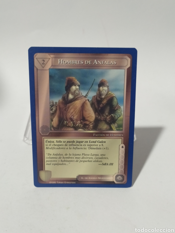 Sammeln alte Sammelbilder: Card/Carta El se&ntilde;or de los anillos SATM 1995 . Borde azul.Hombres de Anfalas.