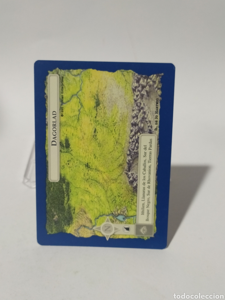 Coleccionismo cromos antiguos: Card/Carta El se&ntilde;or de los anillos SATM 1995 . Borde azul.Dagorlad.