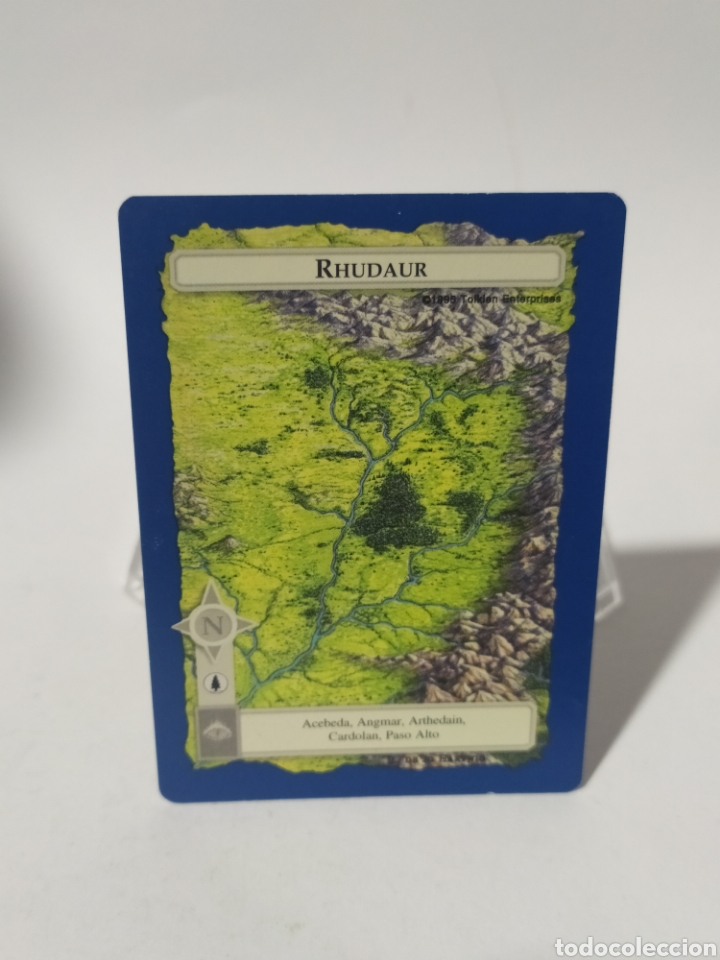Colecionismo Cromos antigos: Card/Carta El se&ntilde;or de los anillos SATM 1995 . Borde azul.Rhudaur.
