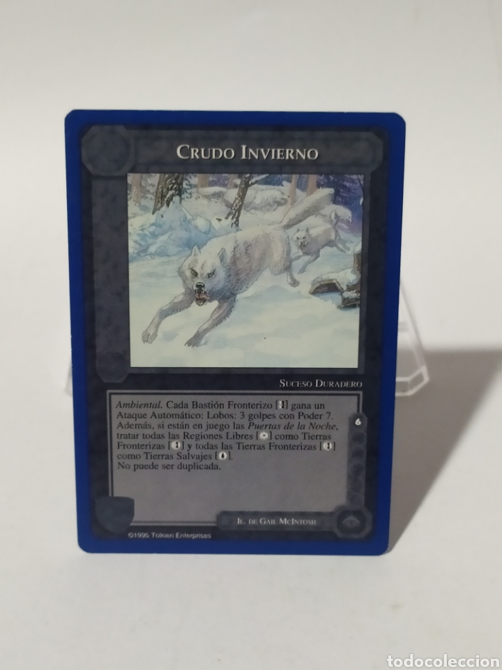 Sammeln alte Sammelbilder: Card/Cromo El se&ntilde;or de los anillos. SATM.1995.Borde azul.Crudo invierno.