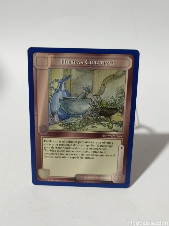 Sammeln alte Sammelbilder: Card/Cromo El se&ntilde;or de los anillos. SATM. 1995.Borde Azul. Hierbas Curativas.