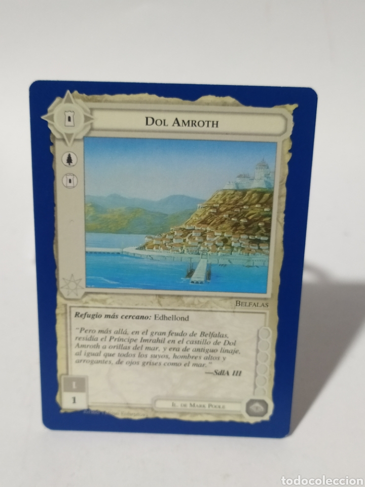 Sammeln alte Sammelbilder: Card/Cromo El se&ntilde;or de los anillos.SATM.1995.Borde azul. Dol Amroth