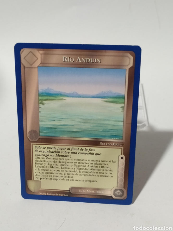 Colecionismo Cromos antigos: Card/Cromo El se&ntilde;or de los anillos.SATM.1995.Borde azul. R&iacute;o Anduin.