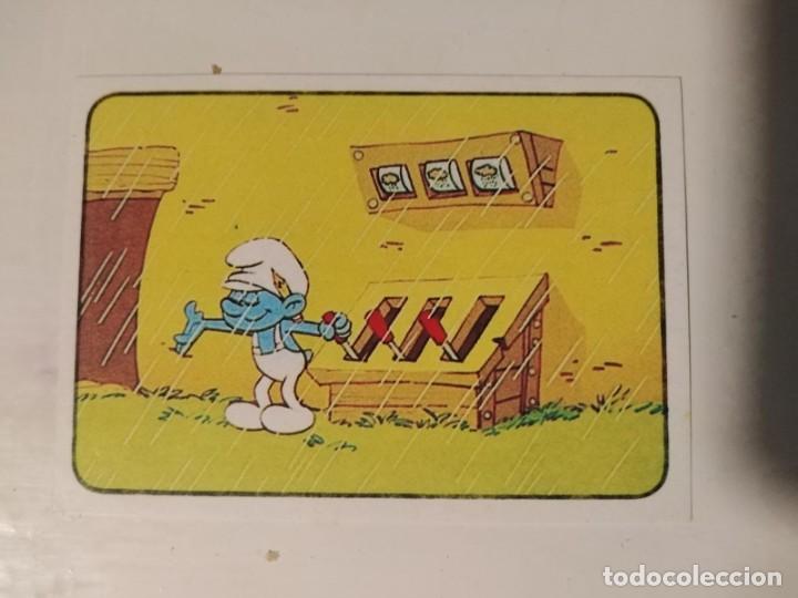 Coleccionismo cromos antiguos: Cromo Los pitufos Panini N&deg; 131 (nunca pegado) - Foto 1