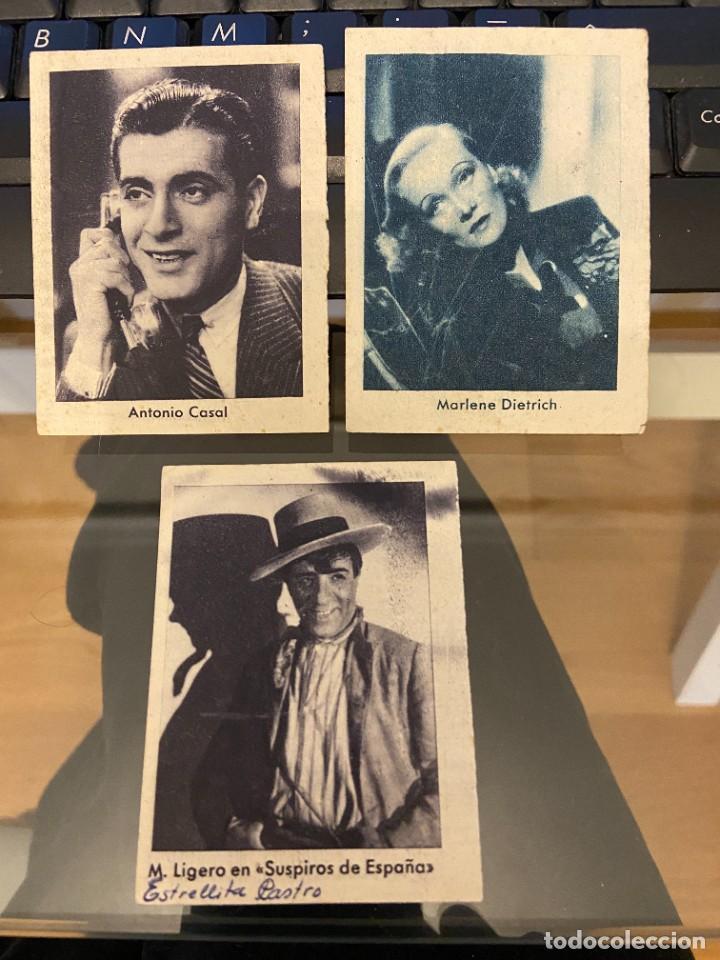 Coleccionismo Cromos antiguos: m. ligero en suspiros de espa&ntilde;a antonio casal y marlene dietrich cromos sin pegar se venden suel cas