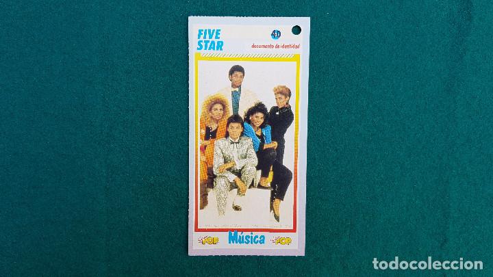 Coleccionismo Cromos antiguos: DOCUMENTO DE IDENTIDAD FIVE STAR - DE LA REVISTA SUPER POP