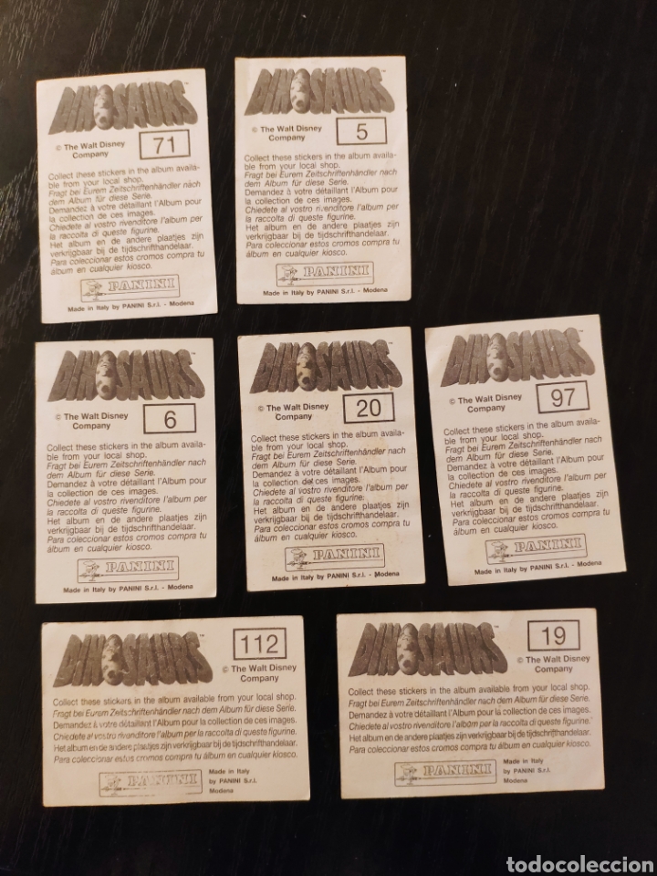 Coleccionismo cromos antiguos: Lote 7 Dinosaurios - Panini - Dinosaurios - Foto 2