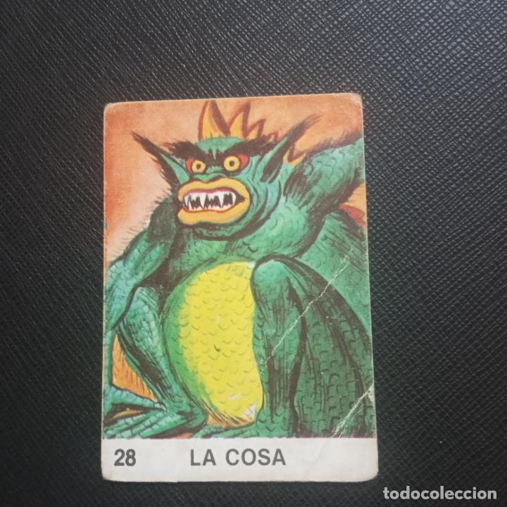 Coleccionismo Cromos antiguos: LA COSA MONSTRUOS DIABOLICOS CROMO SIN PEGAR - 28