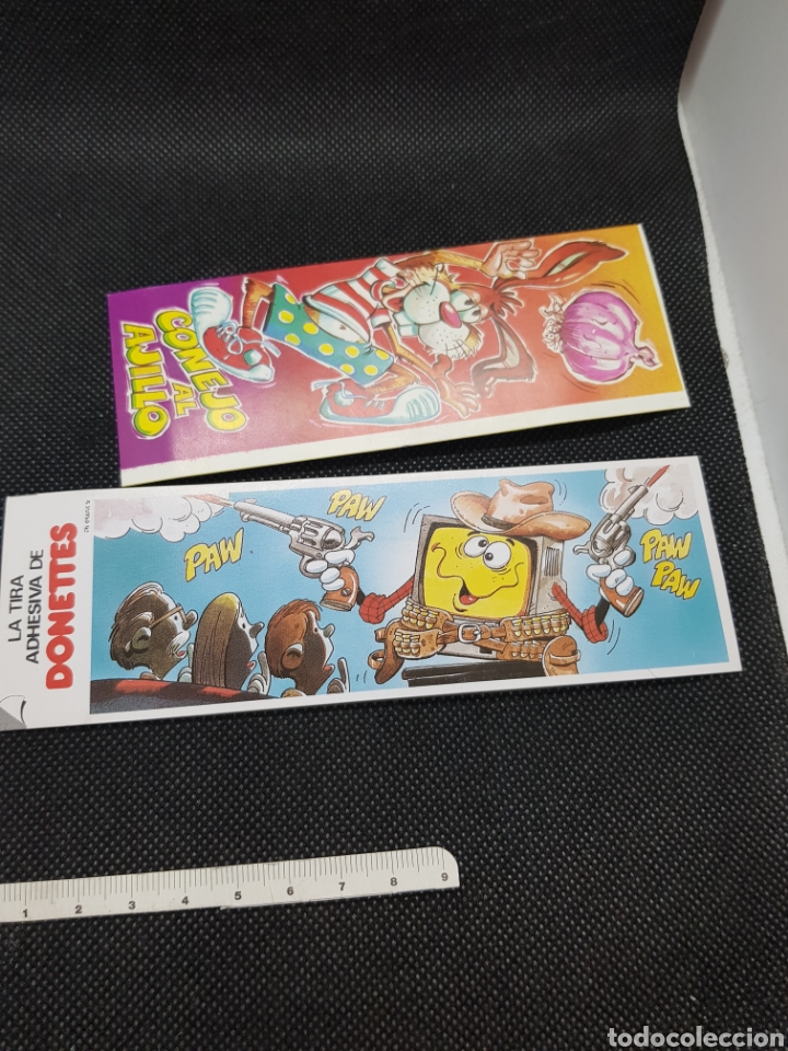 Coleccionismo cromos antiguos: Lote de 2 tiras de donettes - Foto 1
