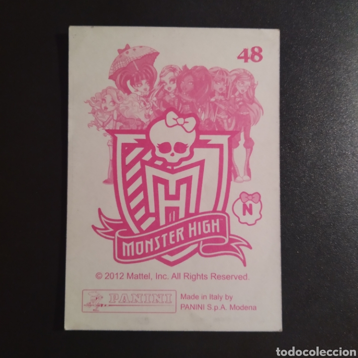 Coleccionismo cromos antiguos: CROMO - N&deg; 048 - MONSTER HIGH - A&Ntilde;O 2012 - PANINI - Foto 2