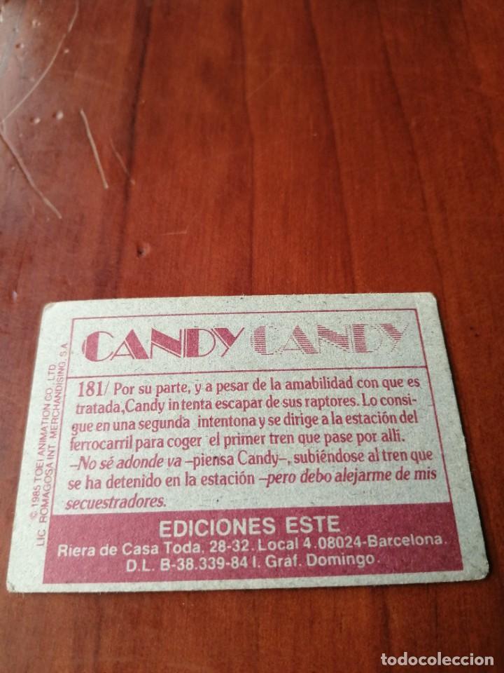 Coleccionismo cromos antiguos: CROMO EDICIONES ESTE. A&Ntilde;O 1985. COLECCION CANDY CANDY. 181 - Foto 2