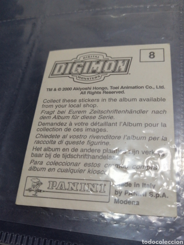 Coleccionismo cromos antiguos: DIGIMON NUMERO 8 - Foto 2