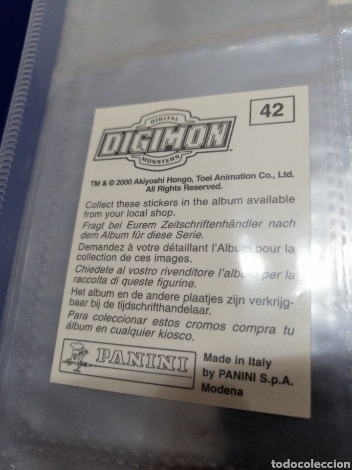 Coleccionismo cromos antiguos: DIGIMON NUMERO 42 - Foto 2
