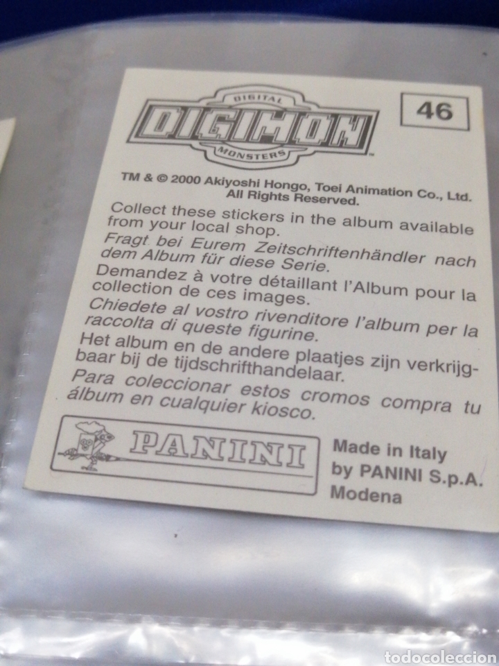 Coleccionismo cromos antiguos: DIGIMON NUMERO 46 - Foto 2