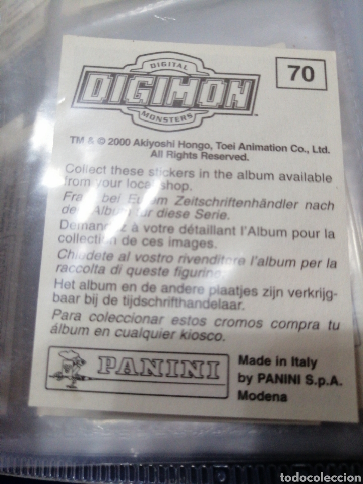 Coleccionismo cromos antiguos: DIGIMON NUMERO 70 - Foto 2