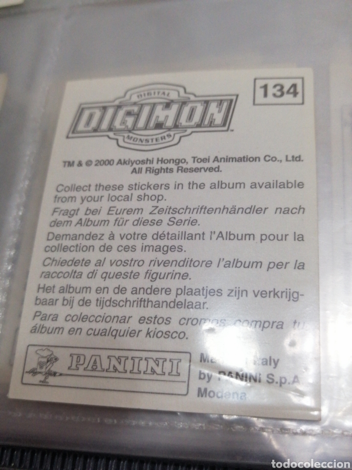 Coleccionismo cromos antiguos: DIGIMON NUMERO 134 - Foto 2