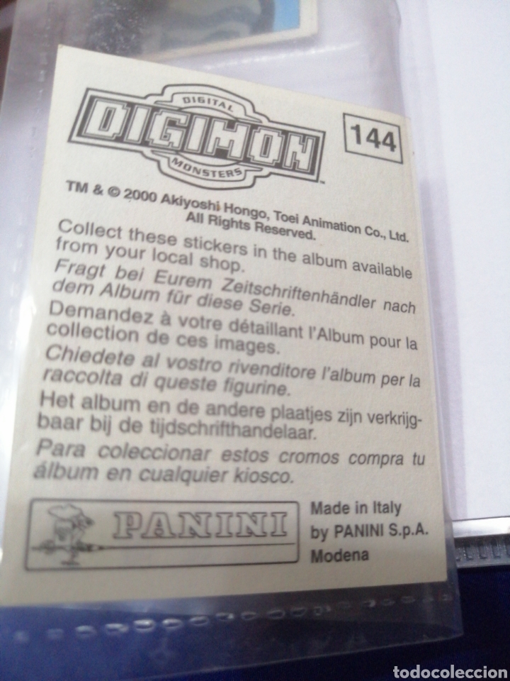 Coleccionismo cromos antiguos: DIGIMON NUMERO 144 - Foto 2