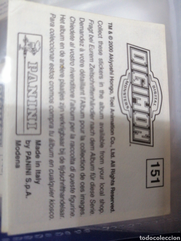 Coleccionismo cromos antiguos: DIGIMON NUMERO 151 - Foto 2