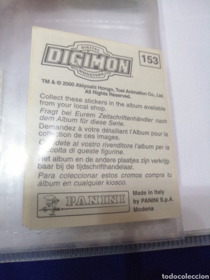 Coleccionismo cromos antiguos: DIGIMON NUMERO 153 - Foto 2