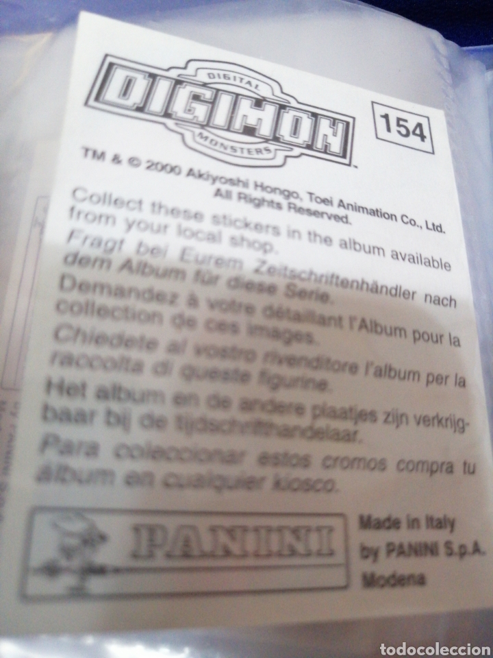 Coleccionismo cromos antiguos: DIGIMON NUMERO 154 - Foto 2