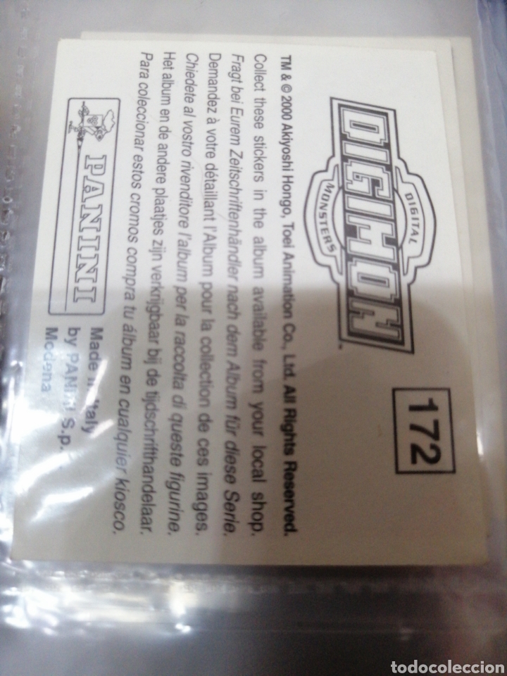 Coleccionismo cromos antiguos: DIGIMON NUMERO 172 - Foto 2