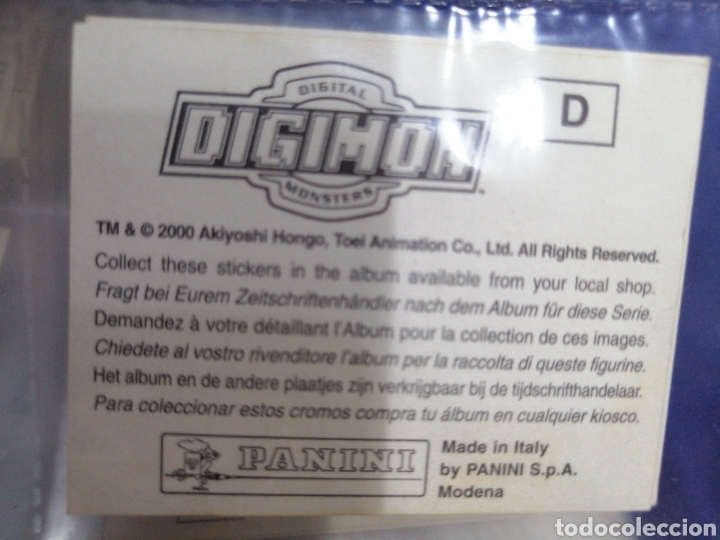 Coleccionismo cromos antiguos: DIGIMON D - Foto 2