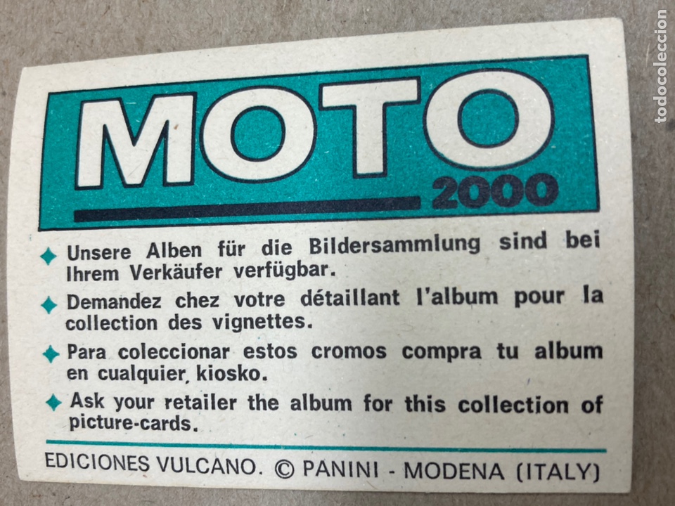 Coleccionismo cromos antiguos: Cromo Moto 2000 Panini Maico - Foto 2