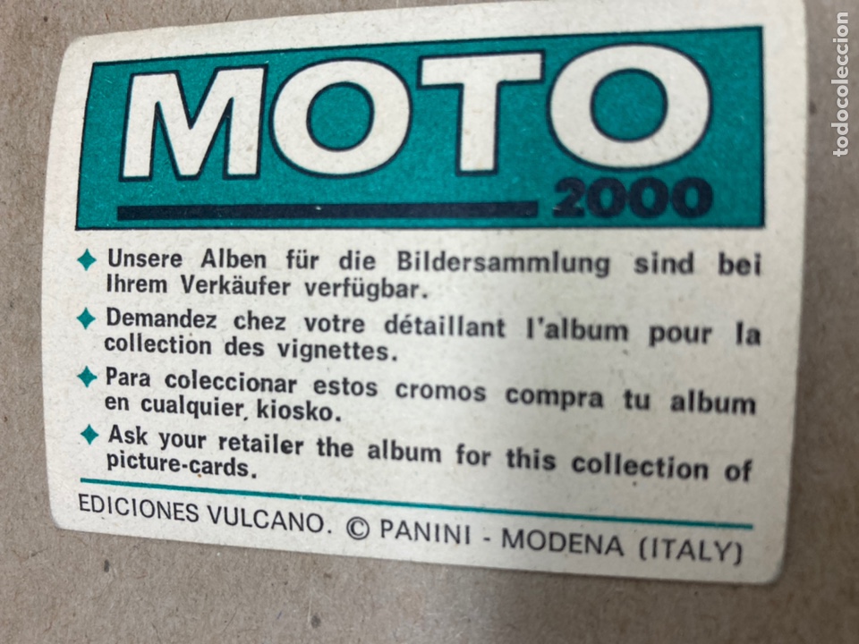 Coleccionismo cromos antiguos: Cromo Moto 2000 Panini Suzuki - Foto 2