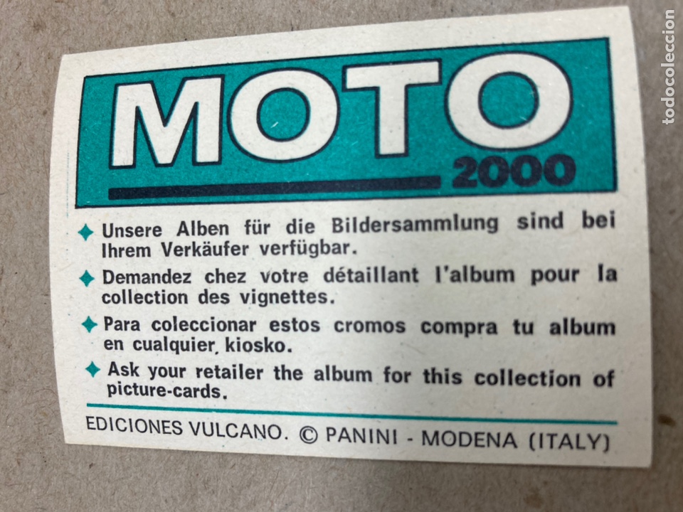 Coleccionismo cromos antiguos: Cromo Moto 2000 Panini BMW - Foto 2