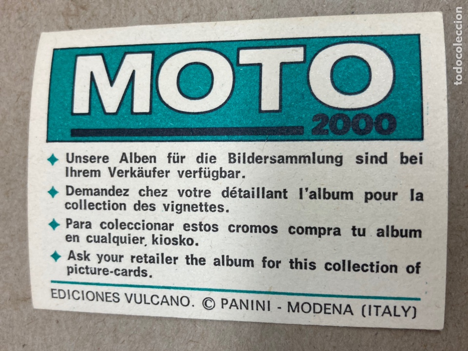 Coleccionismo cromos antiguos: Cromo Moto 2000 Panini Yamaha - Foto 2
